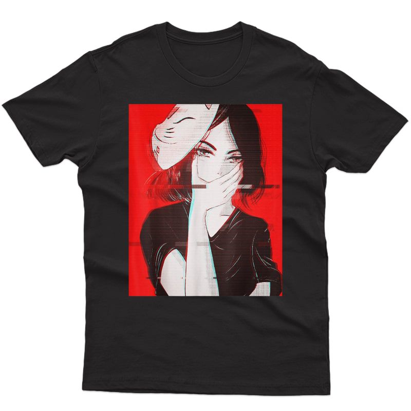 Anime Aesthetic Girl - Japanese Gothic Waifu T-shirt