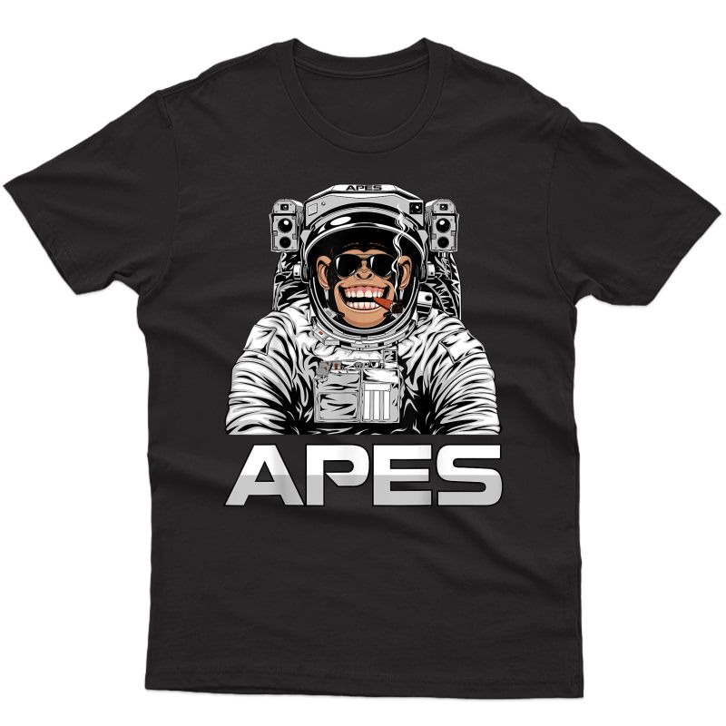 Apes To The Moon Ape Army Gorilla Astronaut T-shirt