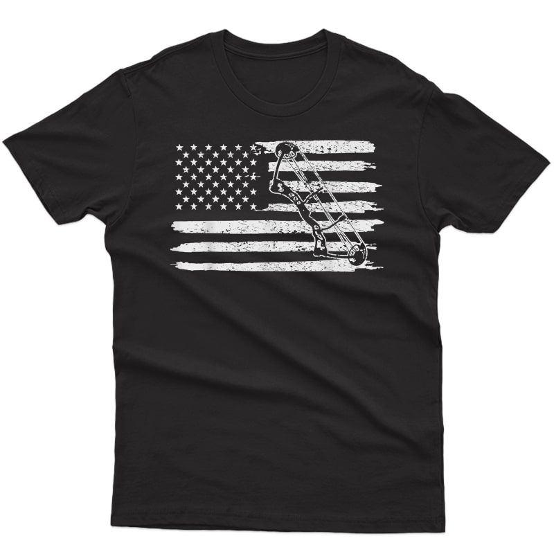 Ary Bow Hunting Usa Flag 4th Of July Vintage T-shirt