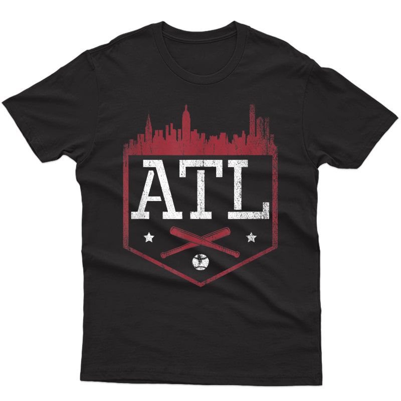 Atlanta Baseball Atl Vintage Georgia Brave Gift T-shirt