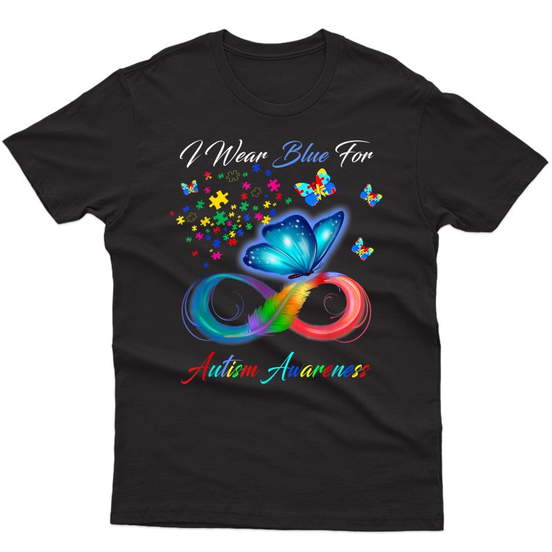 Autism Awareness - I Wear Blue For Autism Awareness Gifts T-shirt