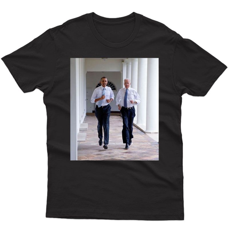 Barack Obama Joe Biden Running Democratic Election Gift Premium T-shirt