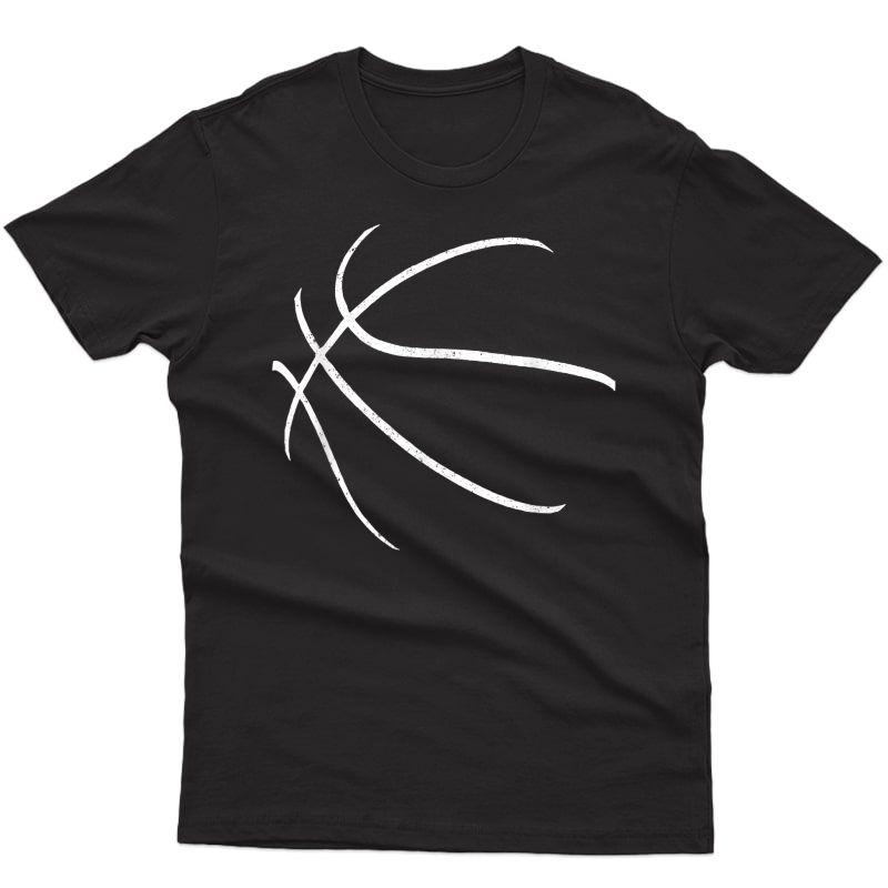 Basketball Silhouette Bball Player Coach Sports Baller Gift T-shirt