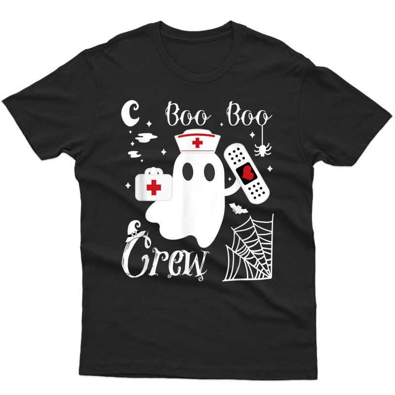 Boo Boo Crew Funny Ghost Nurse Halloween Costume T-shirt