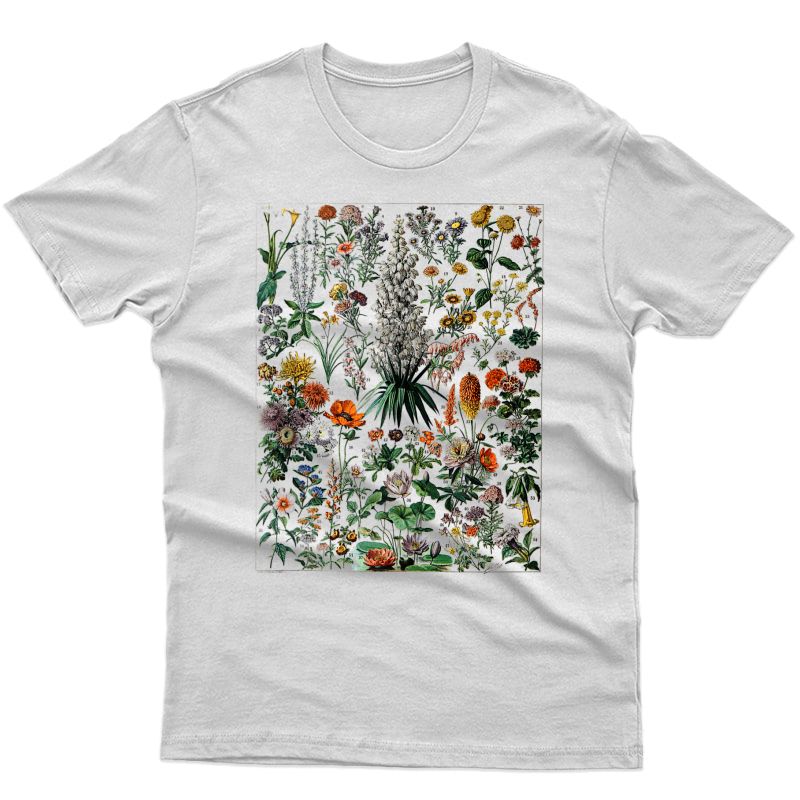 Botanical Vintage Flower Graphic Wildflower Garden Botany Tank Top Shirts