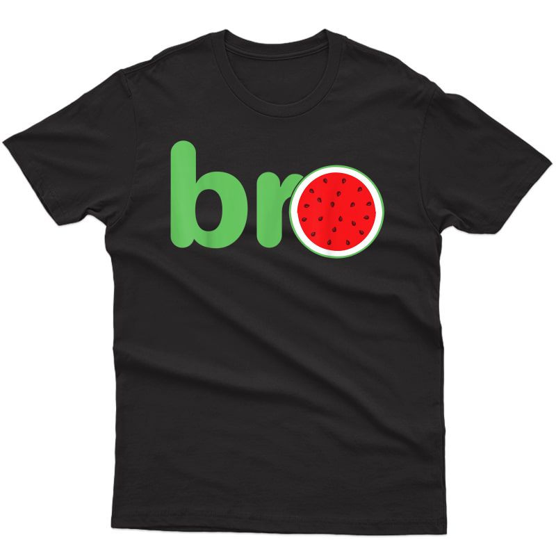 Brother Watermelon Bro Melon Cute Graphic Gift T-shirt