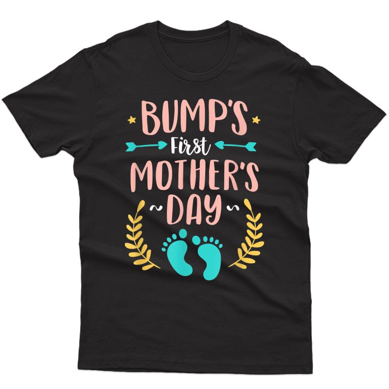 Bumps First Mother's Day Shirt Baby Expecting Mom Gift