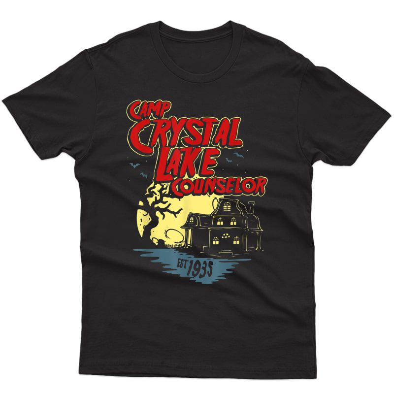 Camp Crystal Lake Counselor Retro 80's Horror T-shirt