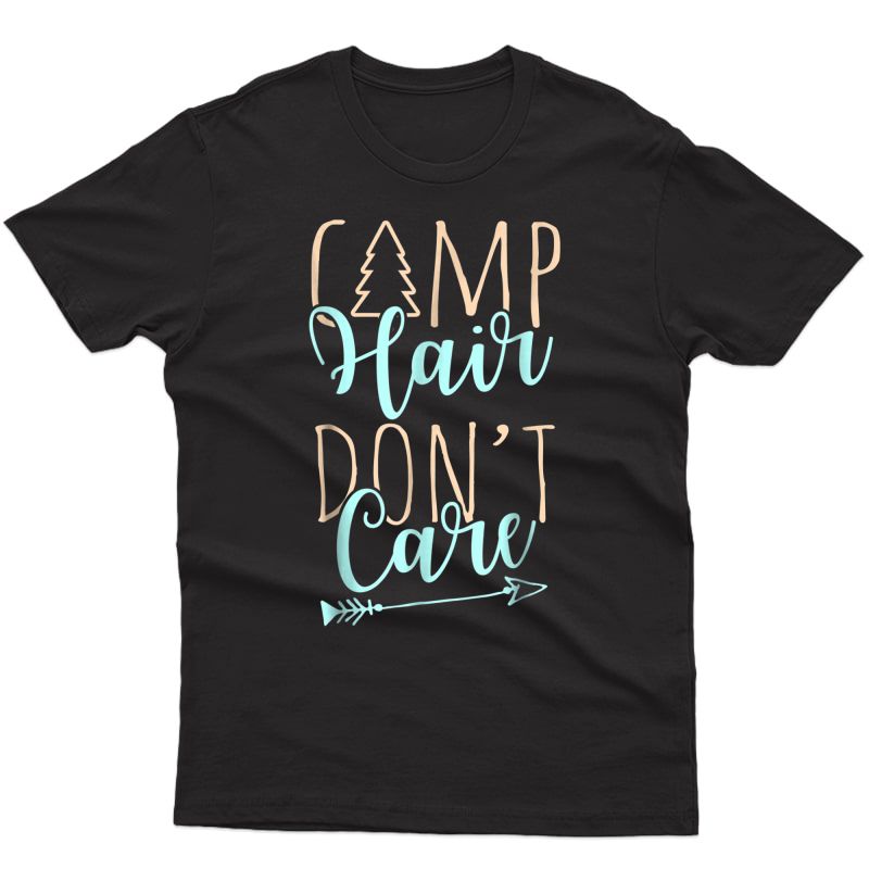 Camp Hair Don't Care Camping Shirt For Girls