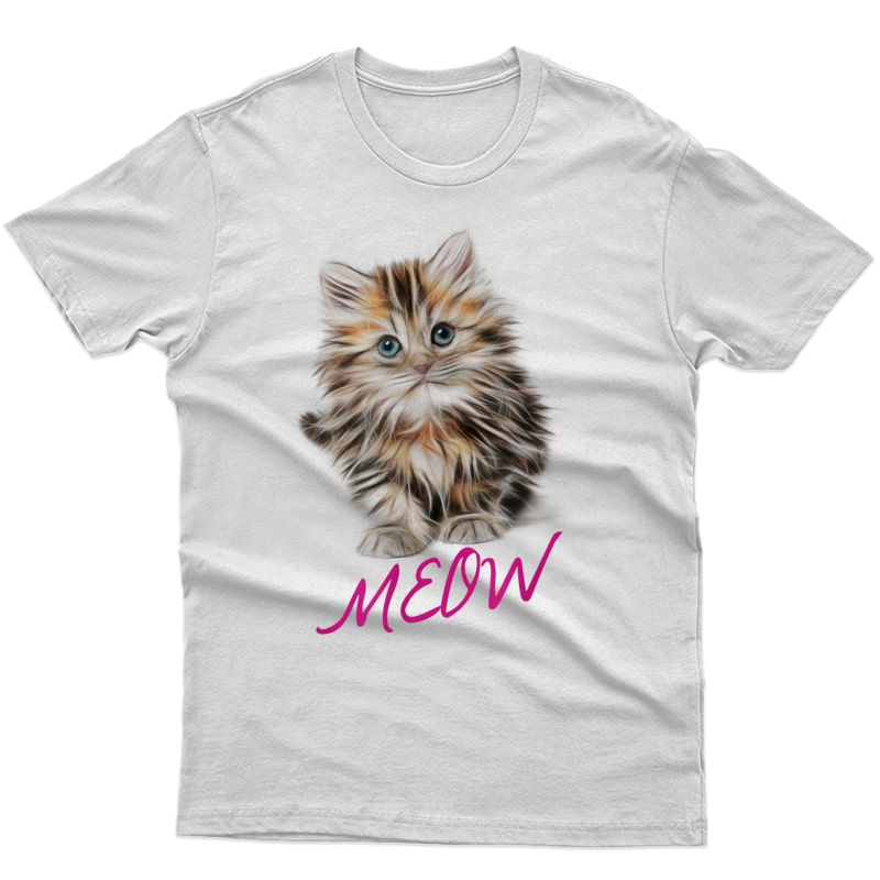 Cat Shirt Meow Kitty Funny Cats Mom And Cat Dad Gift T-shirt