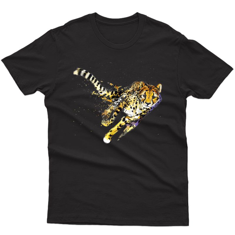 Cheetah T Shirt Cool Design Running Cheetah Gift Tee