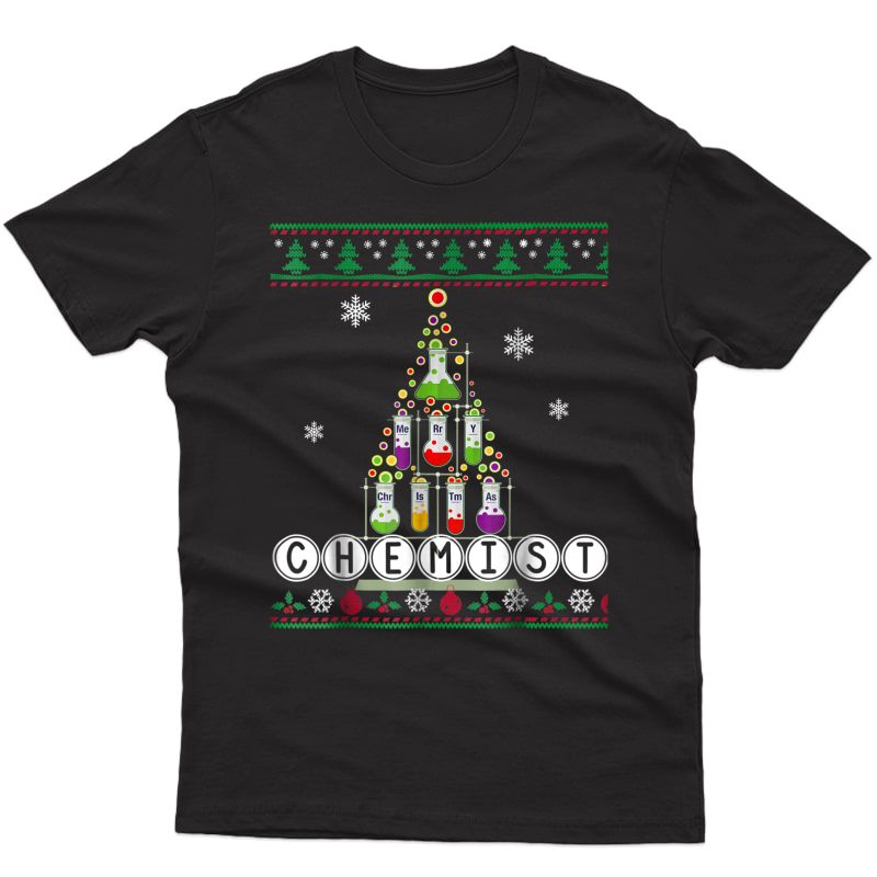 Chemistry Christmas Sweater Shirt-chemist Tree 