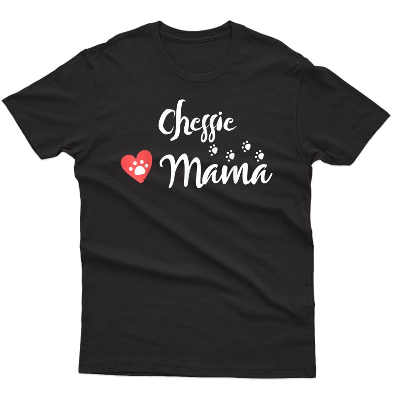 Chessie Mama Chesapeake Bay Retriever Mom Dog Lover Heart T-shirt