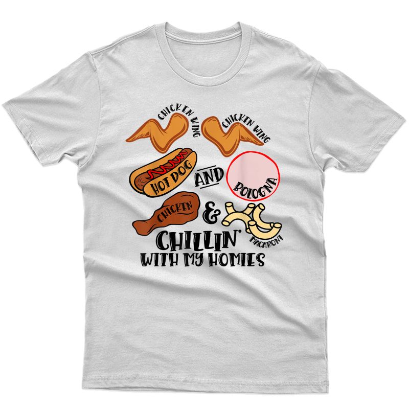 Chicken Wing Chicken Wing Hot Dog & Bologna Viral Song Lyric T-shirt