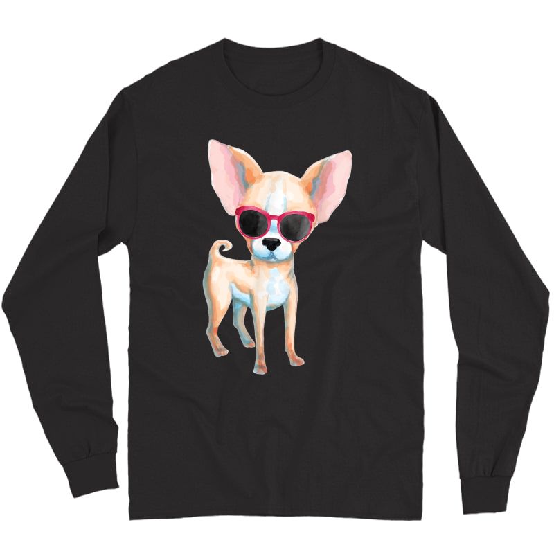 Chihuahua Dog Mom Cute Chihuahua T-shirt Long Sleeve T-shirt