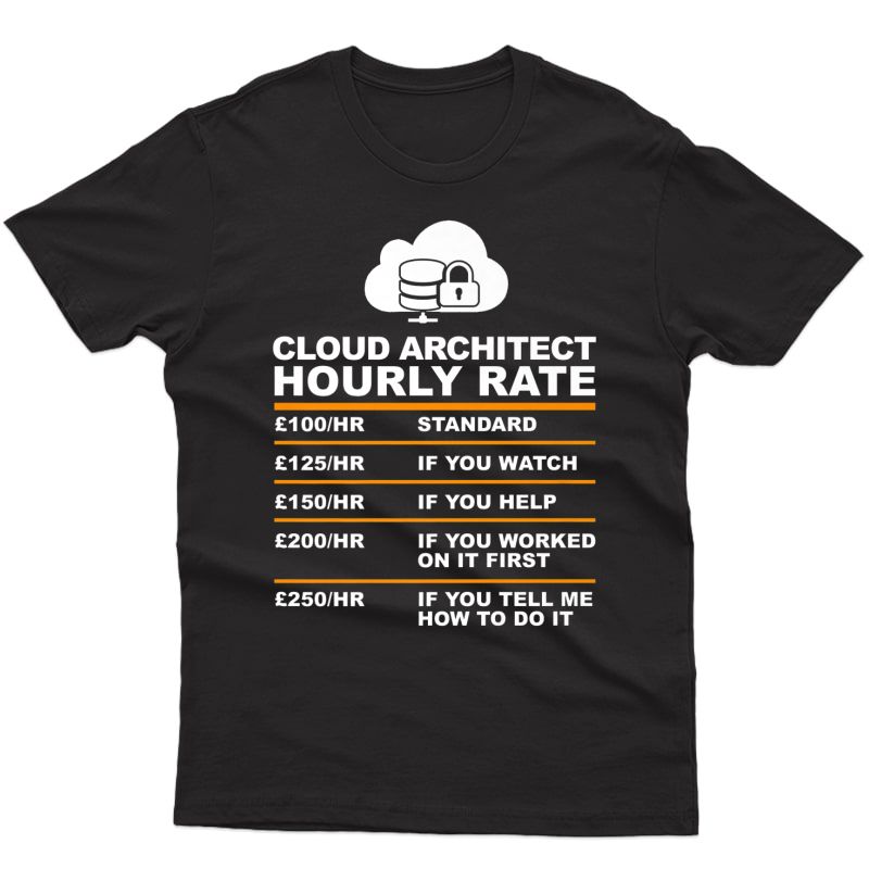 Cloud Architect Hourly Rate Gbp,programmer Hourly Rate Gift Premium T-shirt