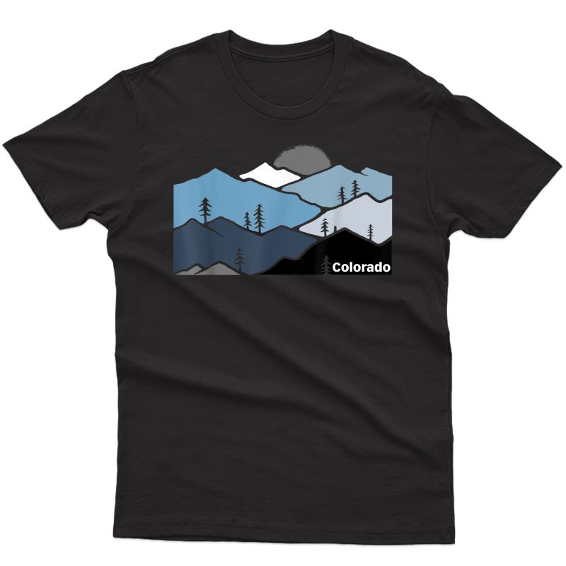 Colorado Mountain Outdoor Retro Landscape T-shirt