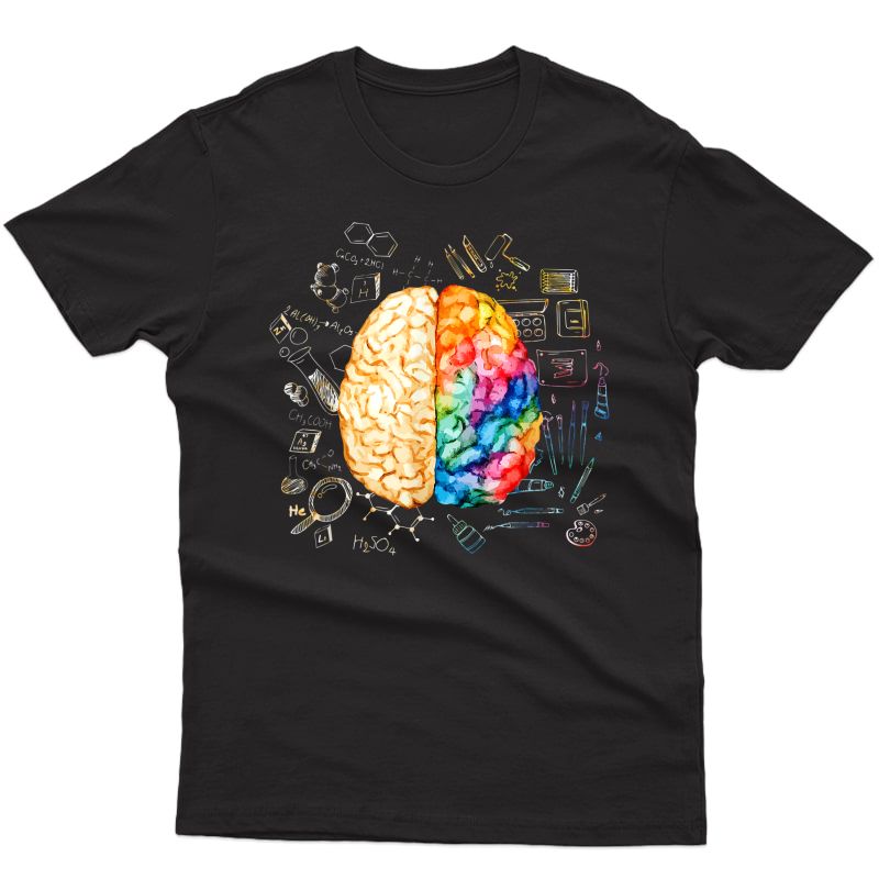 Colorful Brain - Science And Art - Neuroscience Neurologist T-shirt