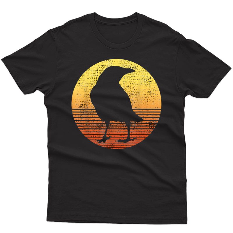 Crow Bird Lover Gift Raven Vintage T-shirt