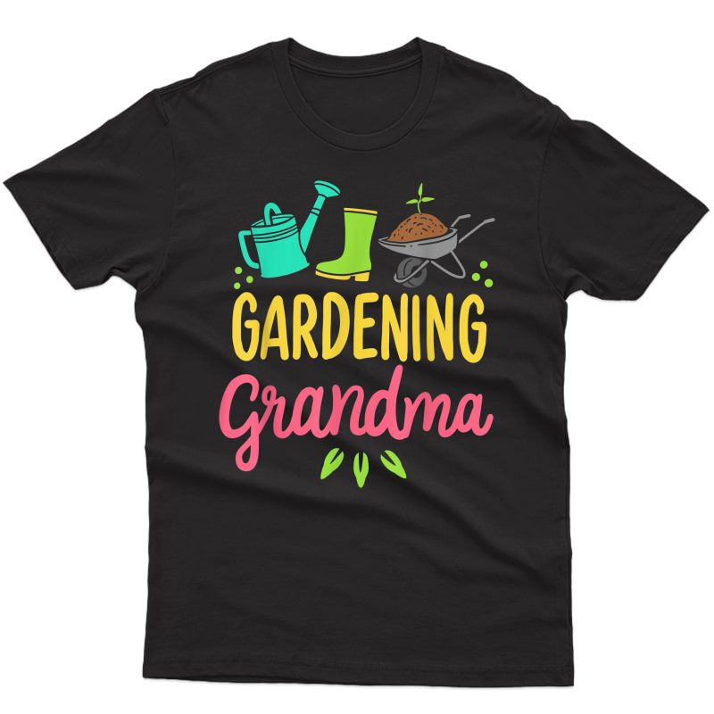 Cute Gardening Grandma Gift Funny Vegetable Garden Gardener T-shirt