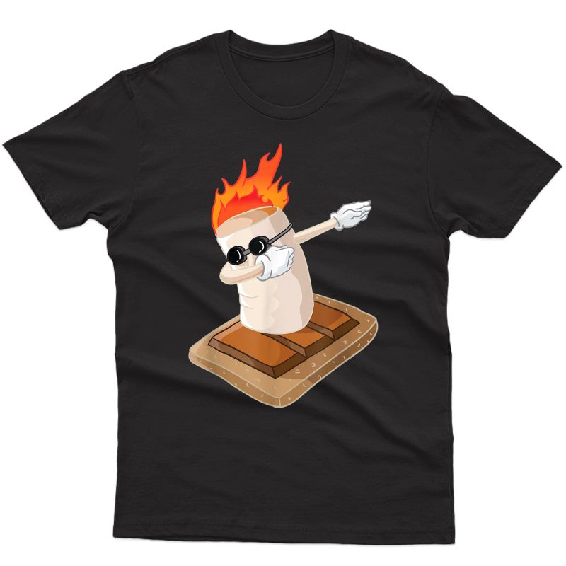 Dabbing Marshmallow T-shirt Funny Smores Camping Shirt