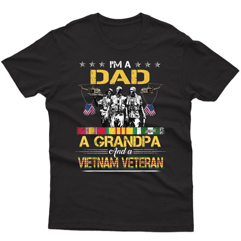 Dad Grandpa Vietnam Veteran Vintage Shirt Military T-shirt