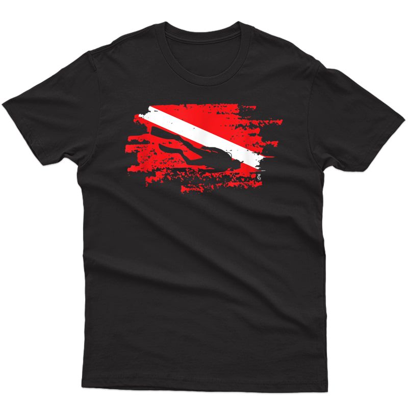 Diver Down Flag Awesome Diver Scuba Diving T-shirt