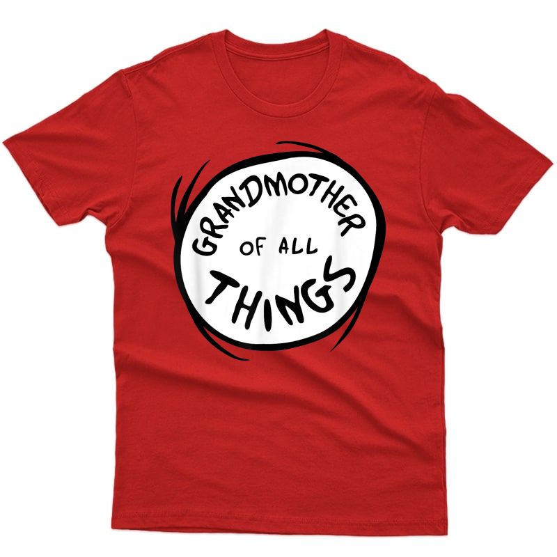 Dr. Seuss Grandmother Of All Things Emblem Red T-shirt