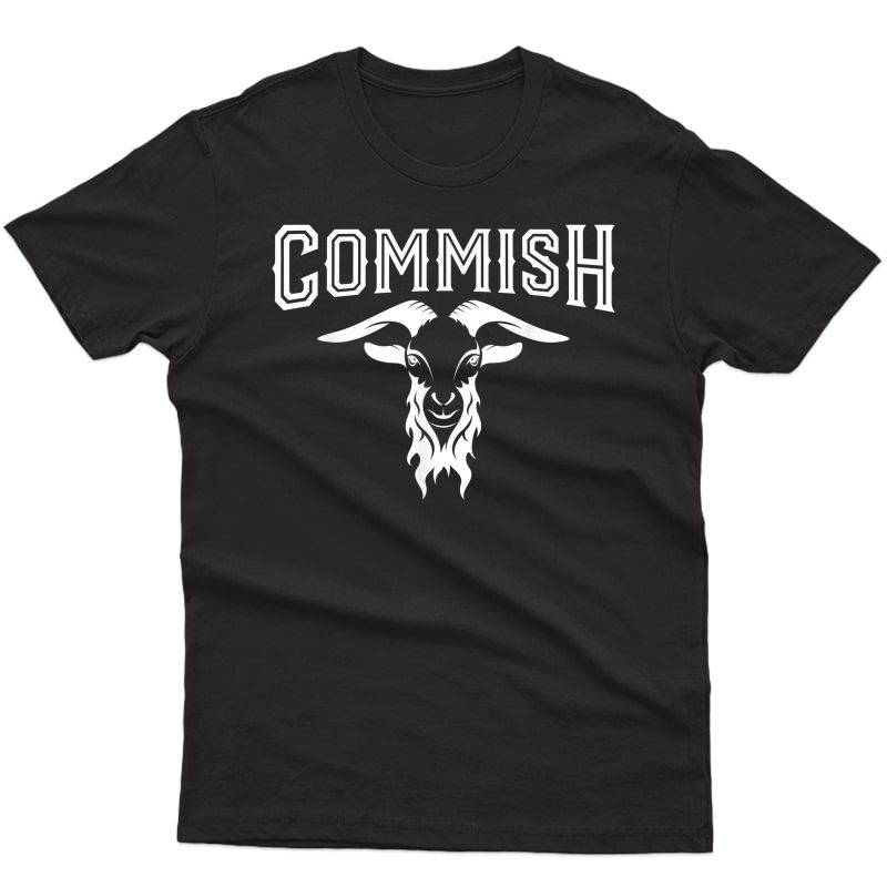 Fantasy Football Commissioner T-shirt Funny Commish Goat Tee