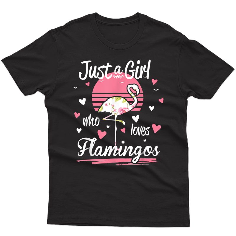 Flamingo Shirt. Just A Girl Who Loves Flamingos T-shirt