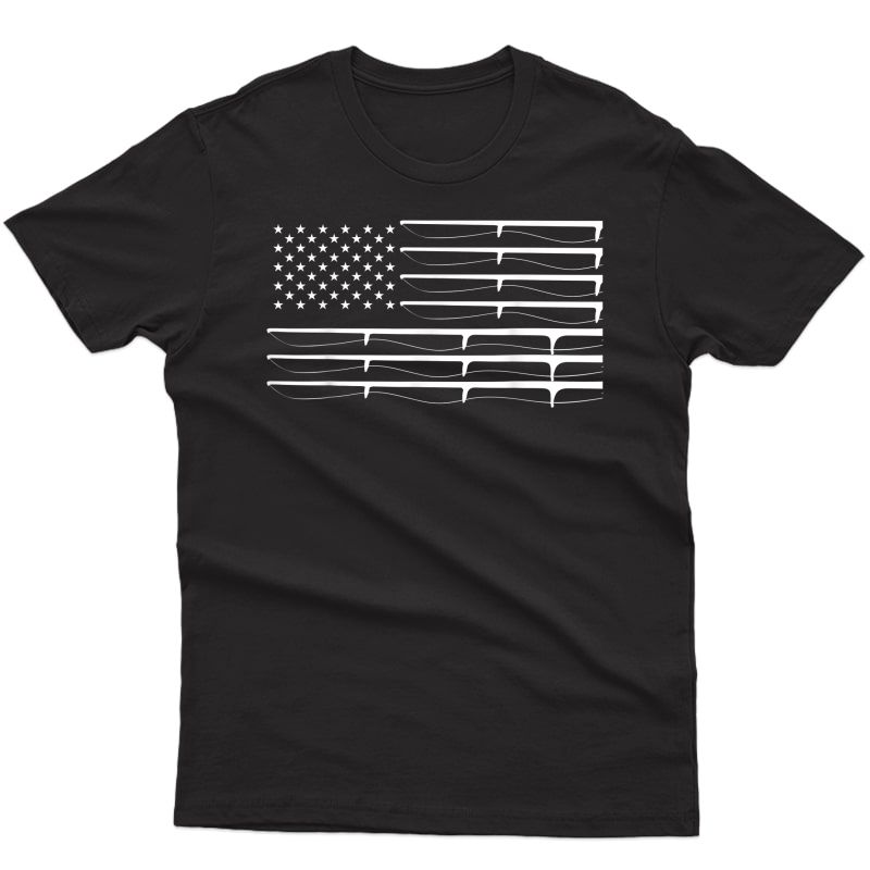 Fly Rod Fishing American Flag T-shirt | Fishersman Shirt