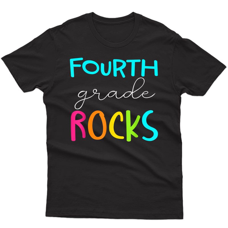 Fourth Grade Rocks Shirt Team 4th Grade Tea T-shirt
