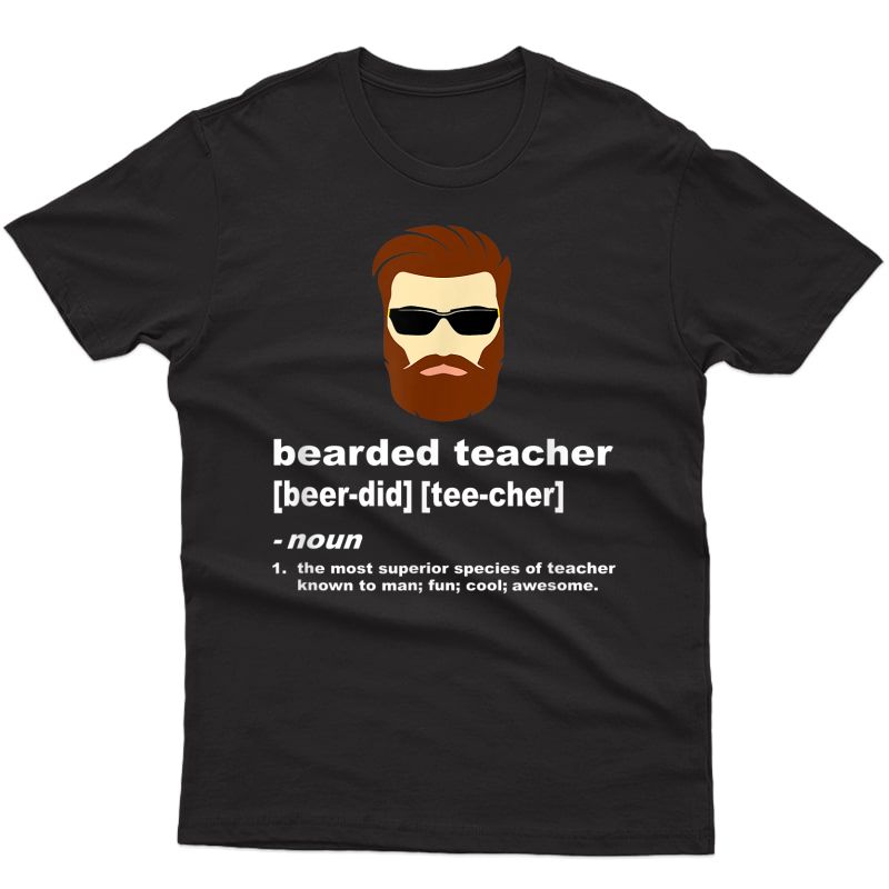 Funny Beard Tea Shirt; Tea Appreciation Gift For 