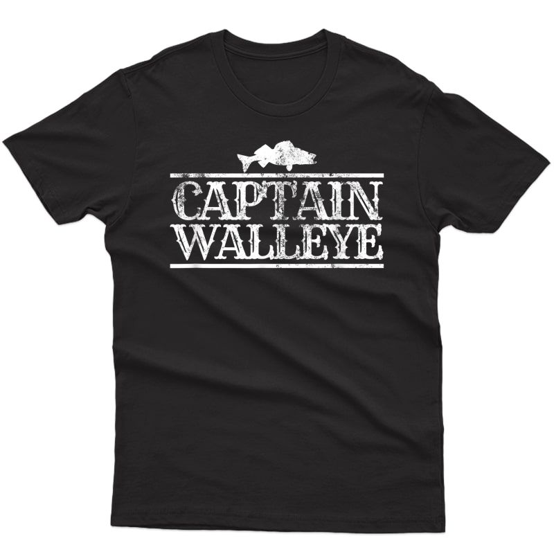 Funny Captain Walleye Fishing Fisherman Shirt