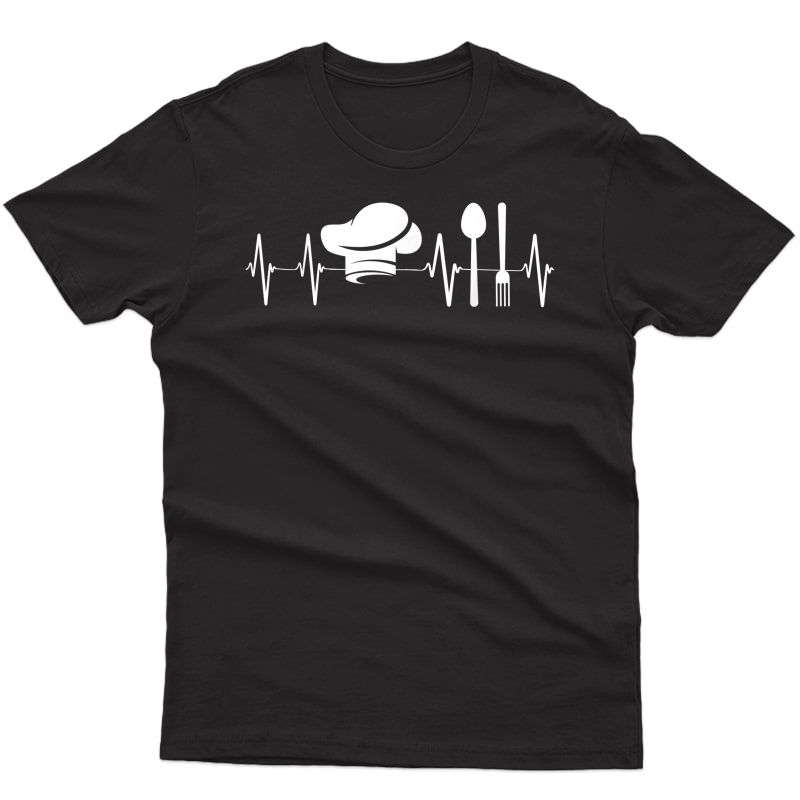 Funny Cook Shirt, Cooking Heartbeat Shirt For Chefs T-shirt