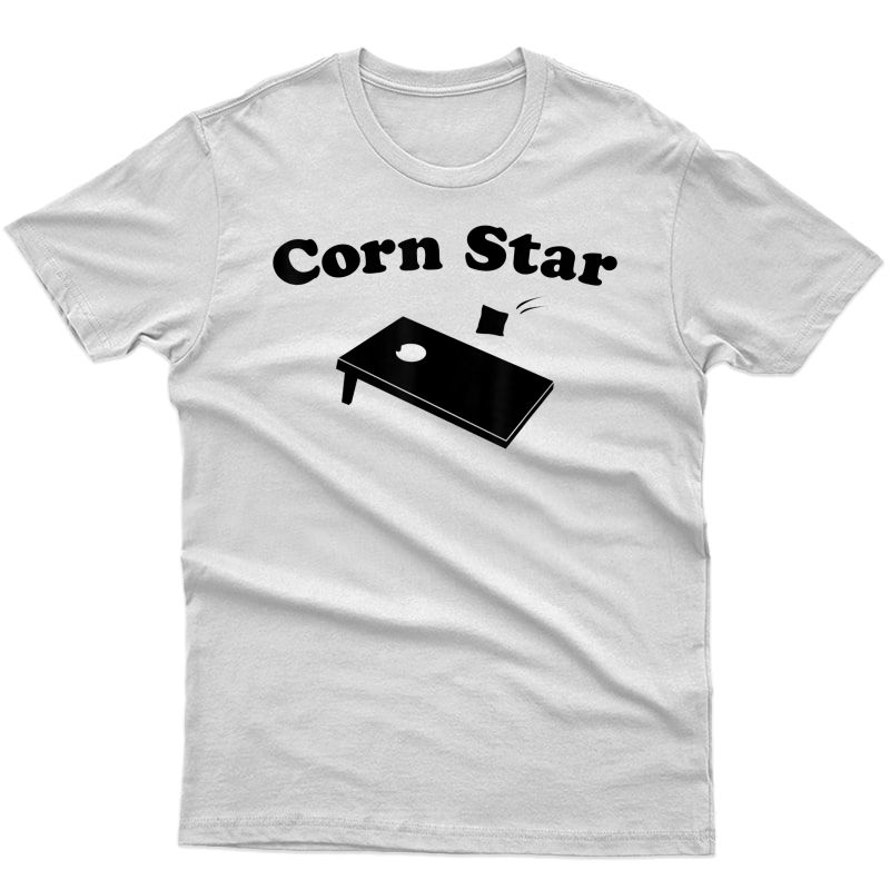 Funny Corn Star Cornhole Corn Hole Camping Cottage Weekend T-shirt