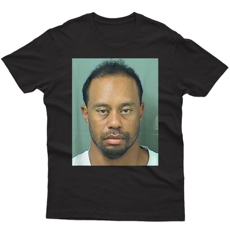Funny-tiger Mugshot Golf Hilarious Humor T-shirt