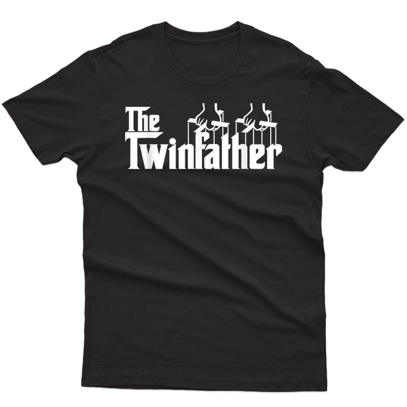 Funny Twin Dad Fathers Day Gift Twinfather T Shirt For 