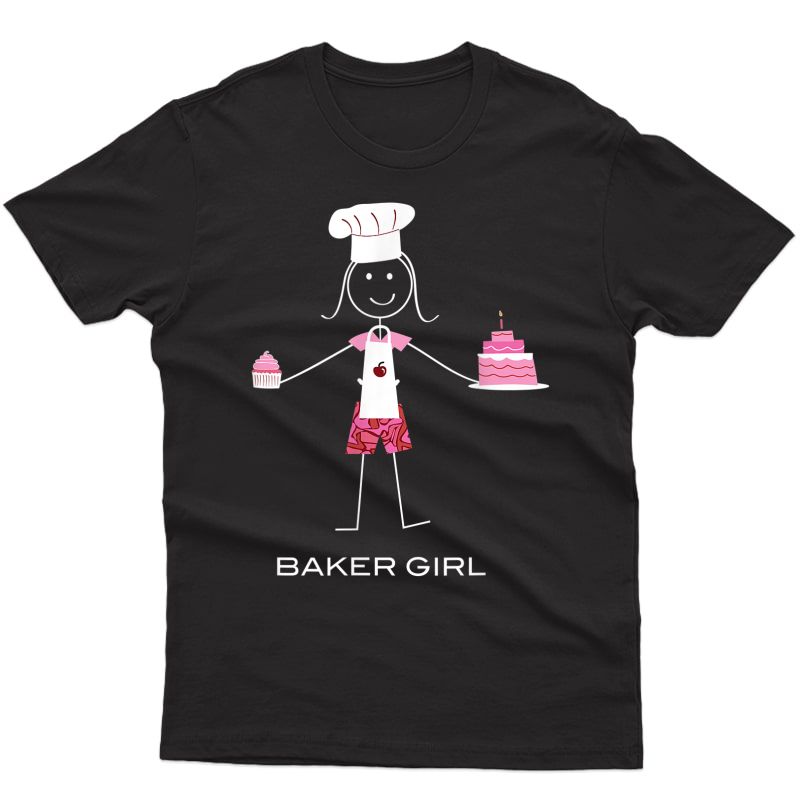 Funny Baker Design, Baking Cooking Gifts For Girls T-shirt