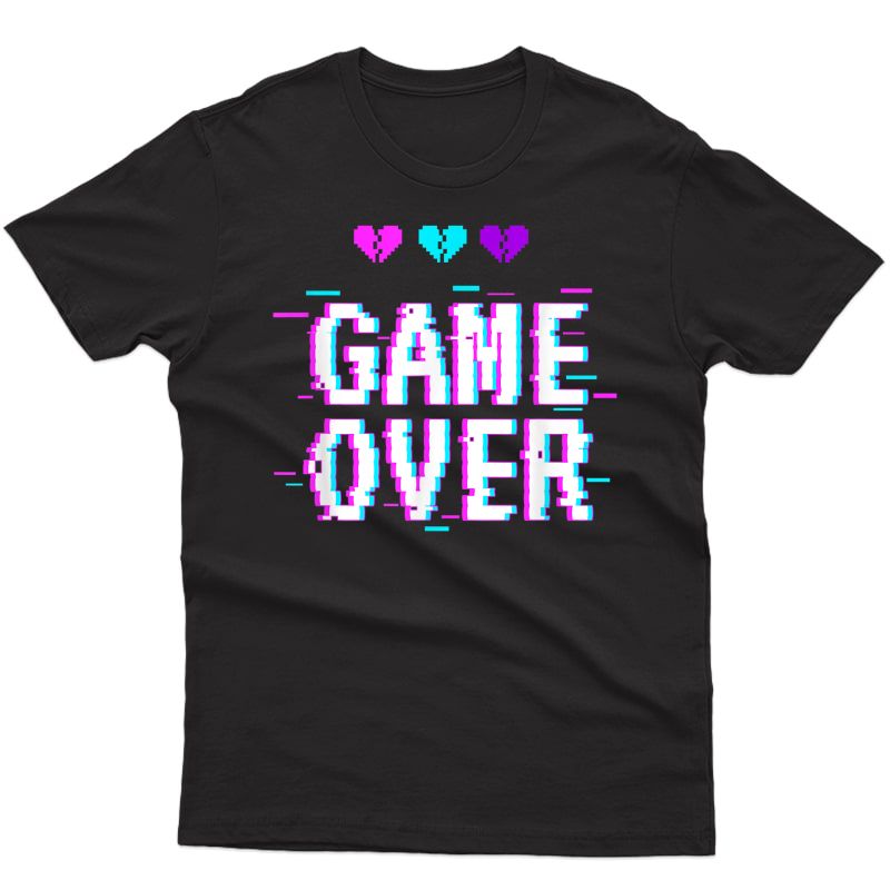 Game Over Pastel Kawaii Aesthetic Harajuku Eboy Egirl Emo T-shirt