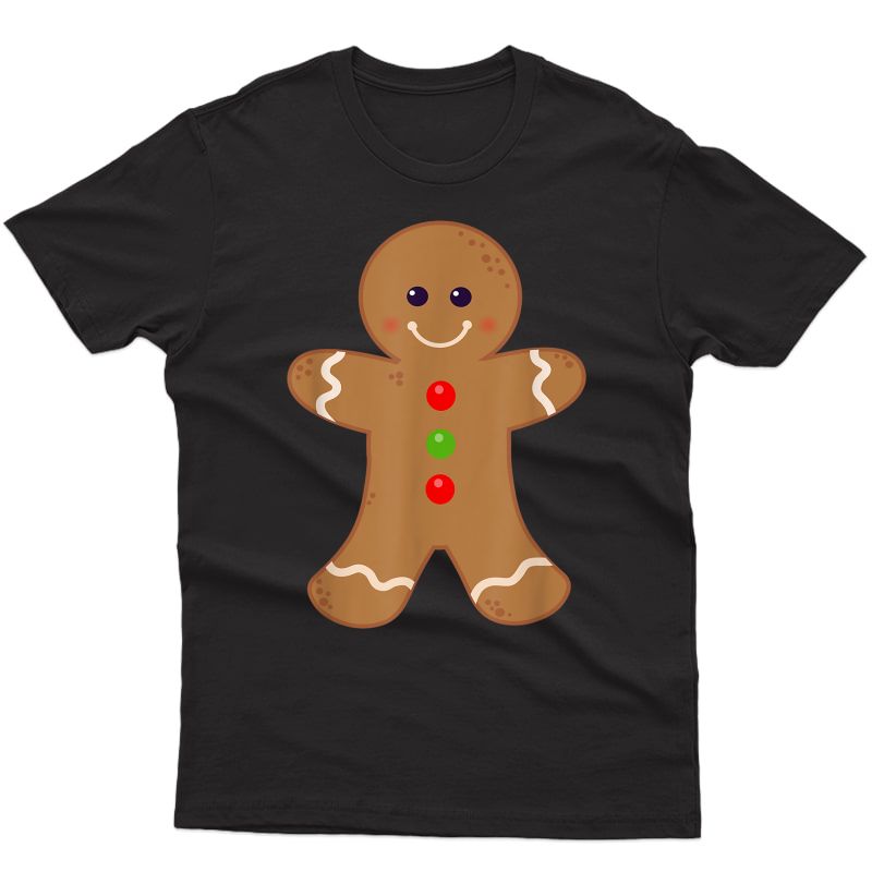 Gingerbread Man Shirt Christmas Cookie Baking Holiday Tee