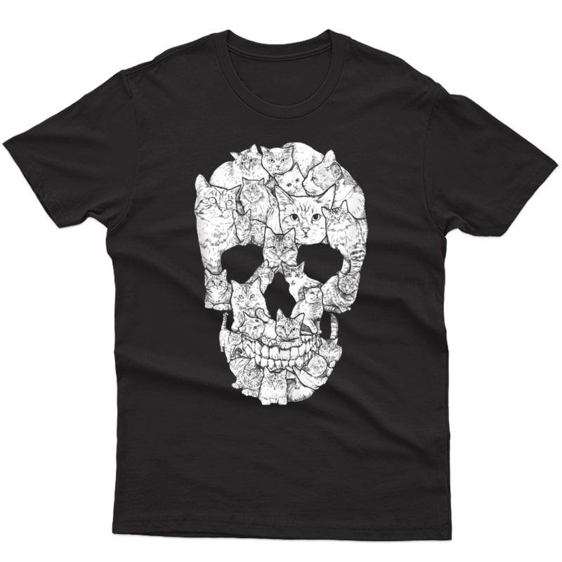 Gothic T-shirt ! Cat Skull Tank Top