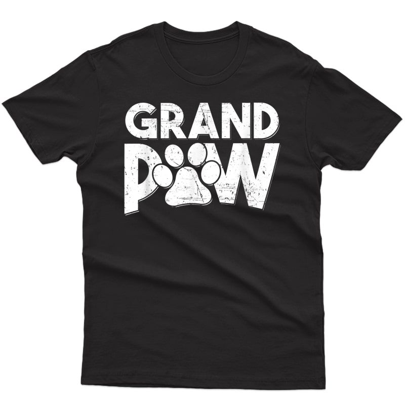 Grandpaw Dog Grandpa Shirts Grand Paw Gifts Grandparents T-shirt