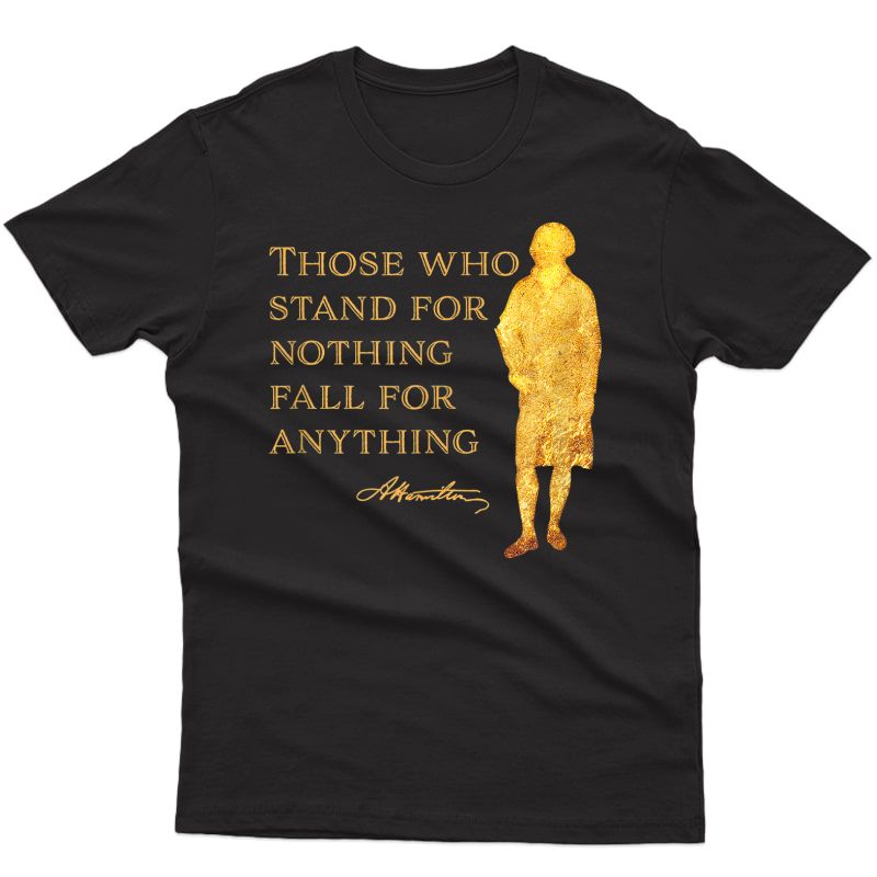 Hamilton Quote History Usa Silhouette Gift Shirts