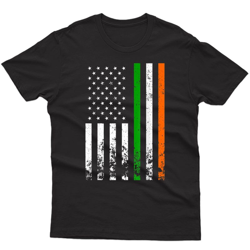 Irish American Flag Ireland Flag St Patricks Day T-shirt