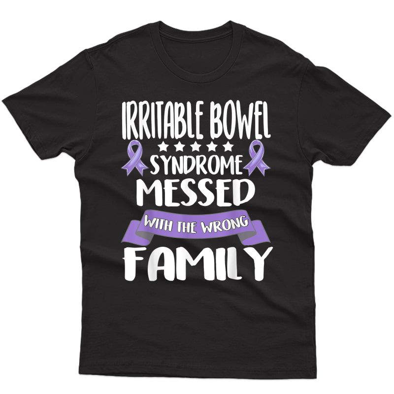 Irritable Bowel Syndrome Awareness Ibs Related Periwinkle Ri T-shirt