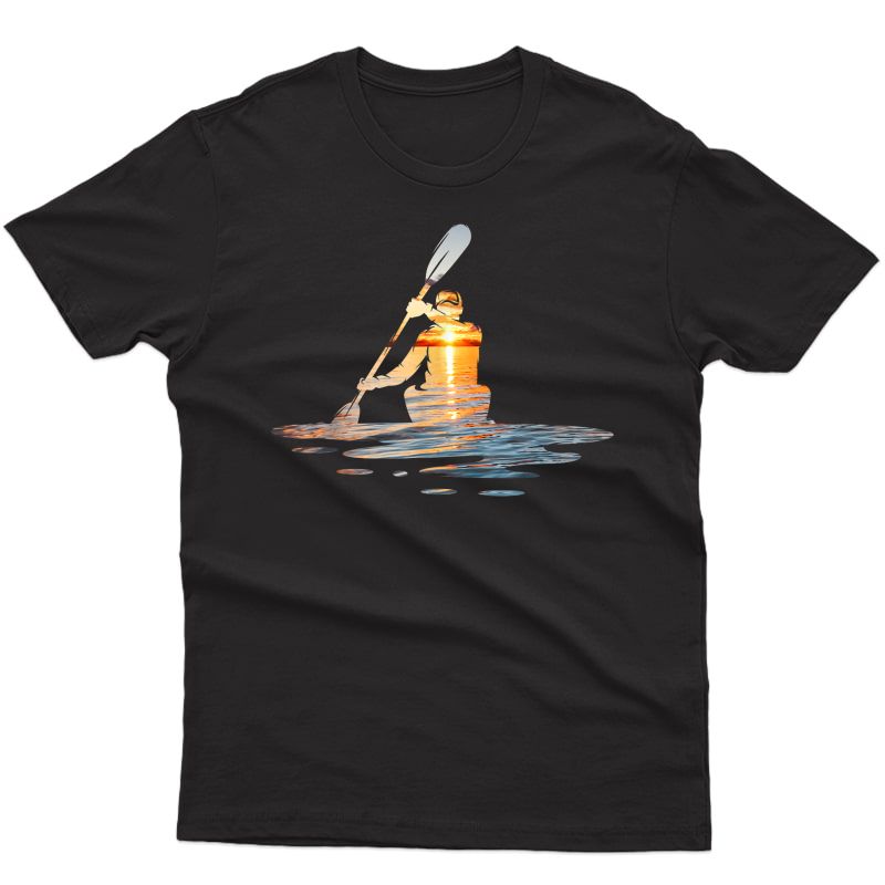 Kayaking Silhouette Kayak Kayaker T-shirt