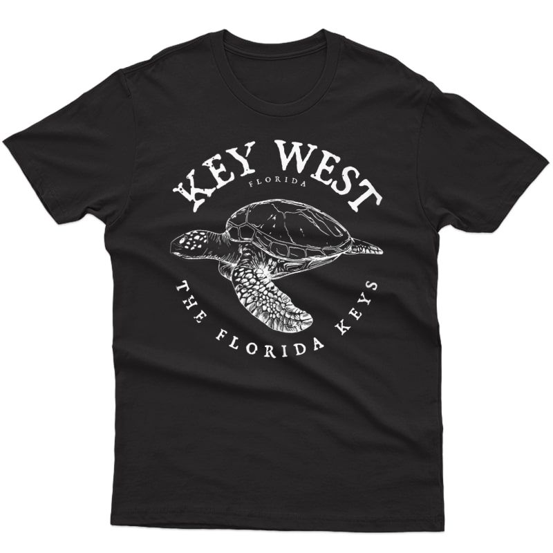 Key West Turtle Florida Keys Scuba Fishing Diving Tee Tank Top Shirts