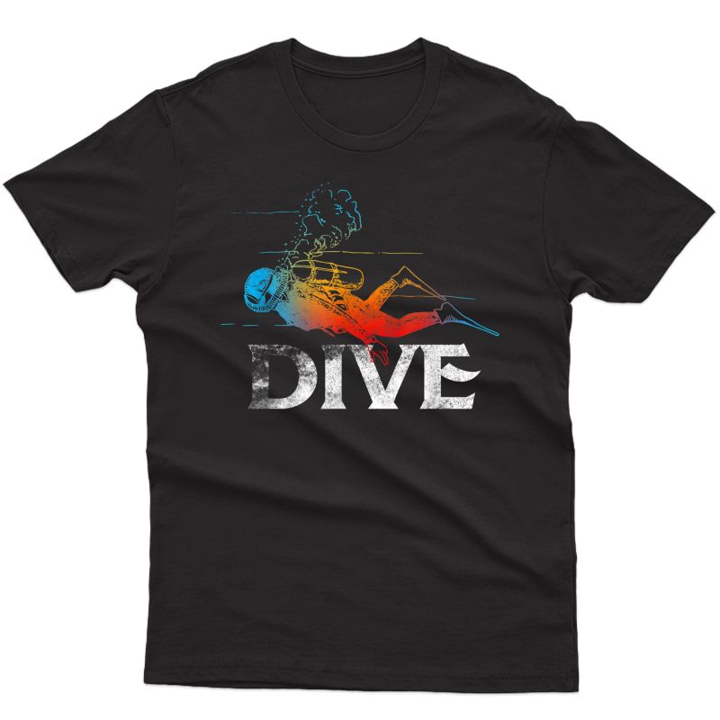 Love Scuba Diving T Shirt Mask Gift Dive Lovers Gift New Tee