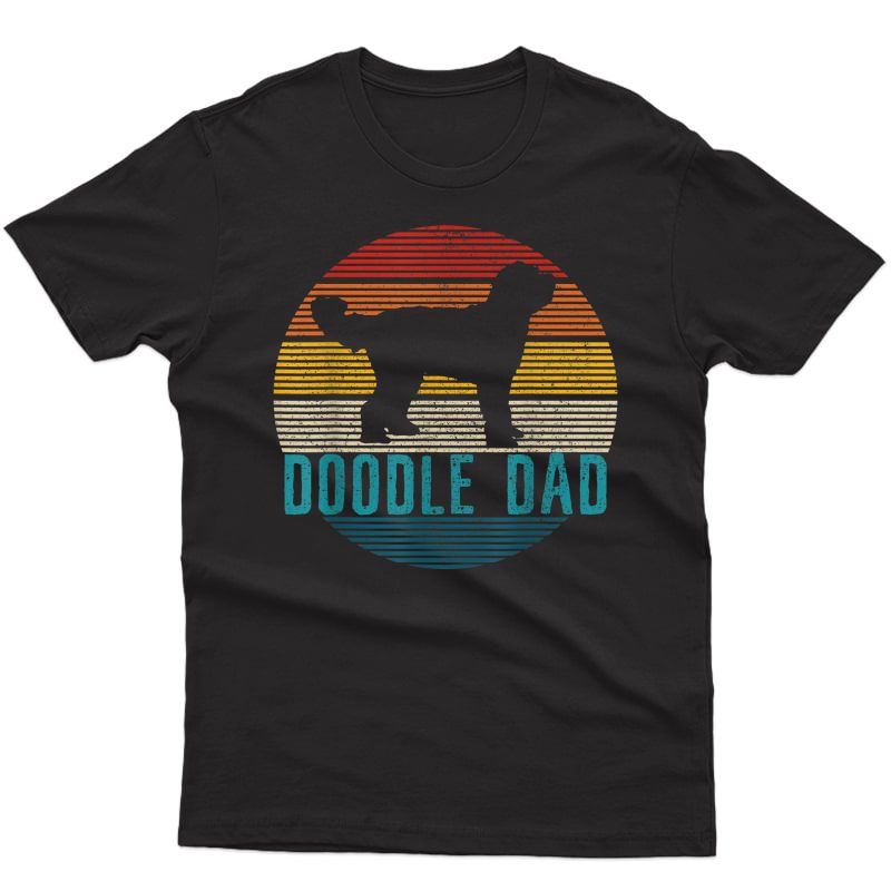 S Doodle Dad - Vintage Goldendoodle Dog Owner Funny Gift T-shirt